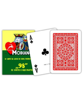 CARTE MODIANO POKER ROSSE